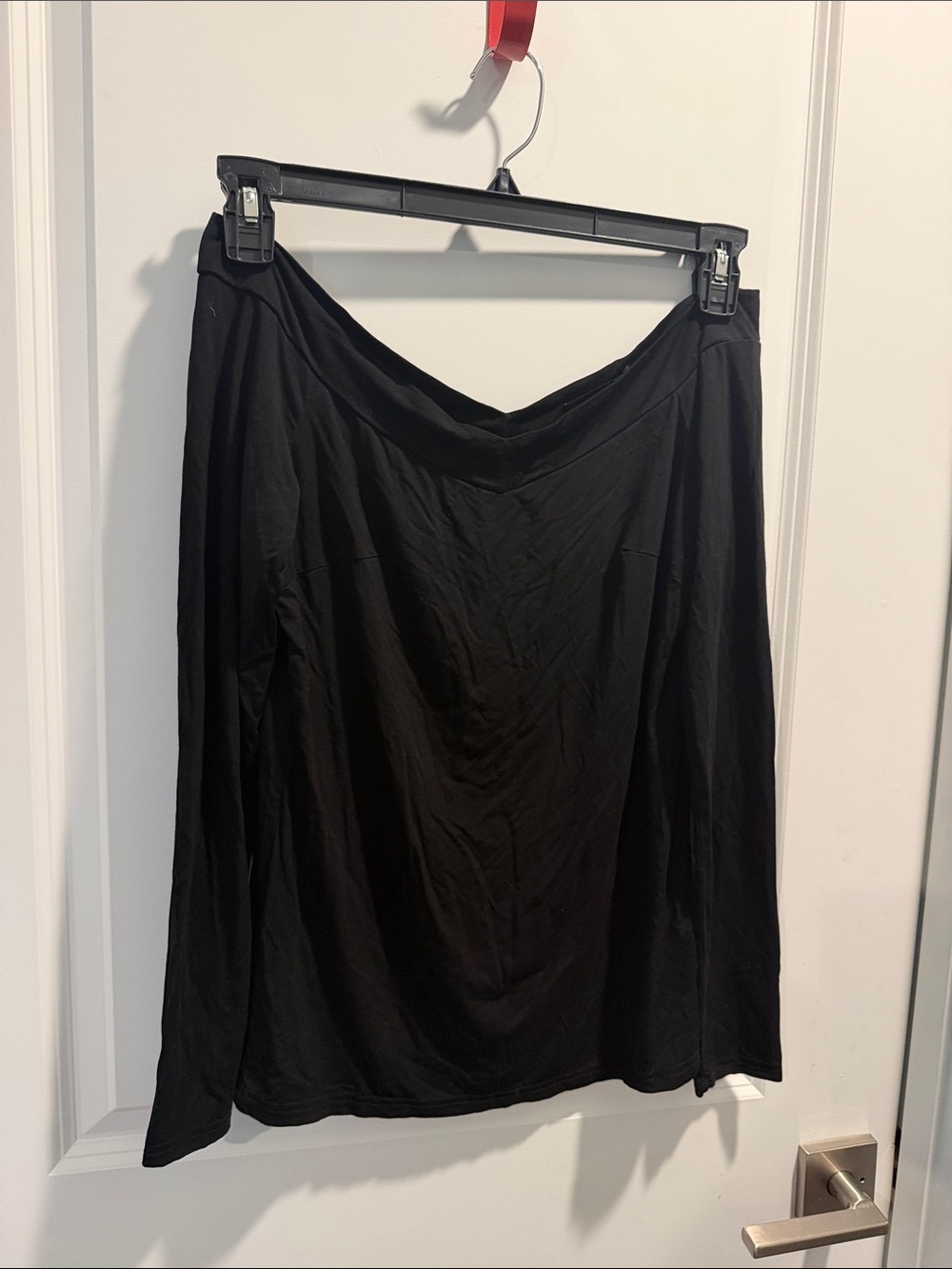 Black Women’s Midi Skirt - Classic Flared Style